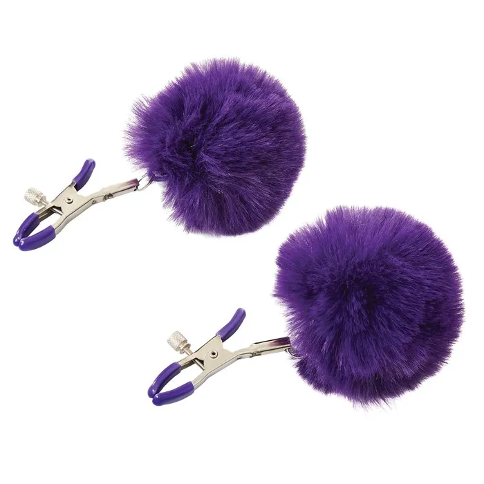 Sport Sheets Vibrators Sincerely Fur Nipple Clips Purple