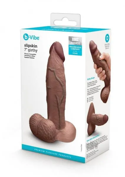 Vibrant Vibes Australia Quality Sex Toys Great Prices Dildos BVibe Slipskin Realistic Silicone Dildo 7 Girthy Brown Vibrant Vibes Australia Quality Sex Toys Great Prices Dildos BVibe Slipskin Realistic Silicone Dildo 7 Girthy Brown