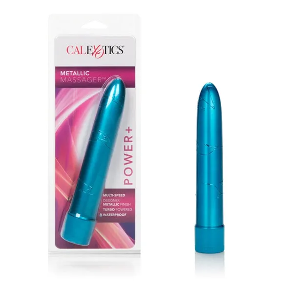 Vibrators California Exotic Novelties Metallic 65in Massgr Blue
