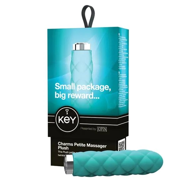 Vibrators Key By Jopen Charms Plush Robin Egg Blue Jopen