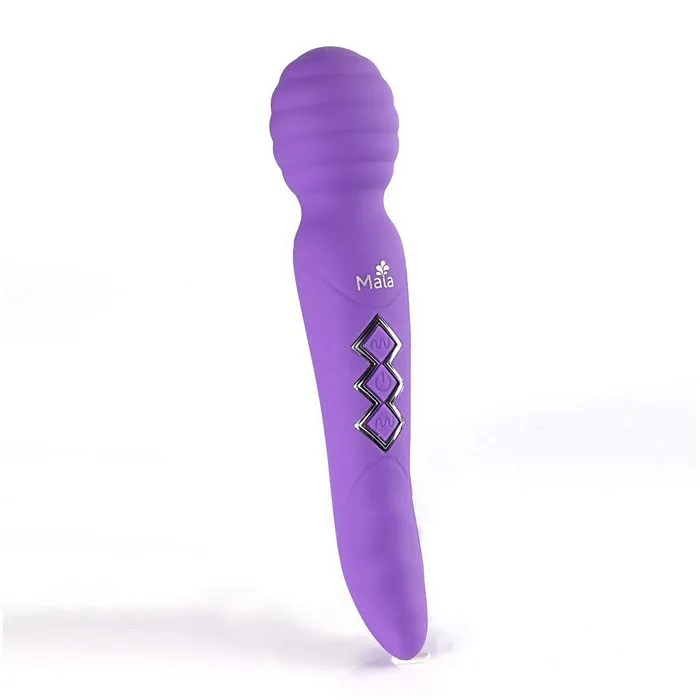 Vibrators Maia Toys Twisty Dual Vibrating Wand Neon Purple