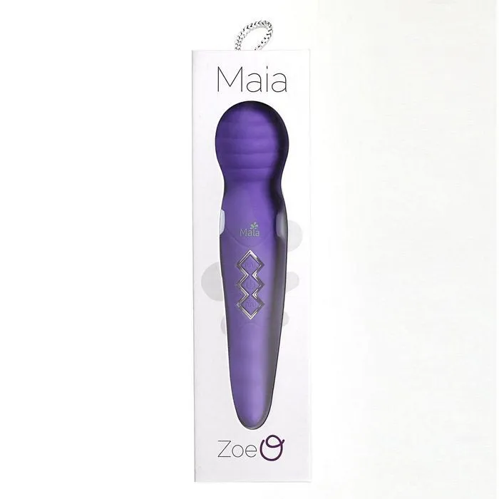 Vibrators Maia Toys Twisty Dual Vibrating Wand Neon Purple