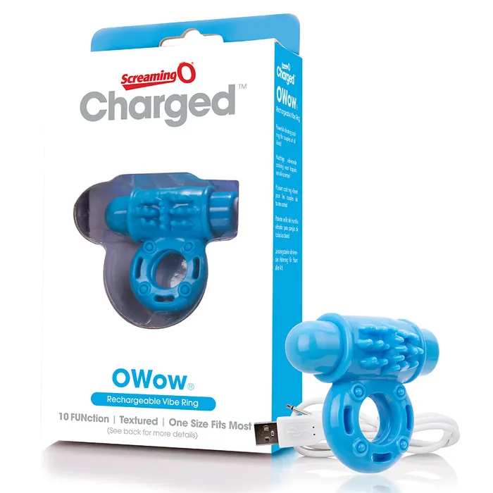 Vibrators Screaming O Screaming O Charged O Wow Vooom Mini Vibrator Blue