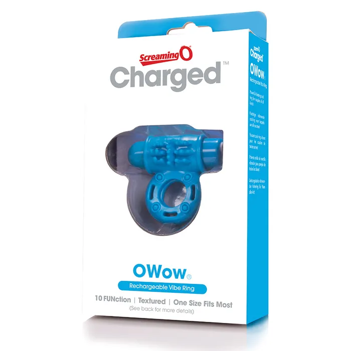 Vibrators Screaming O Screaming O Charged O Wow Vooom Mini Vibrator Blue