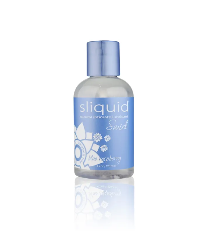 Vibrators SLiquid Lubricants Sliquid Swirl Blue Raspberry 42 Oz