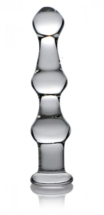 XR Brands Dildos Master Series Mammoth 3 Bumps Glass Dildo XR Brands Dildos Master Series Mammoth 3 Bumps Glass Dildo